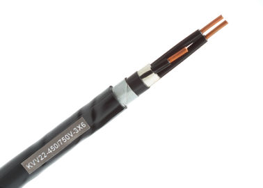 KVV22 tipo cabo de controle blindado da torneira de aço, cabo de controle de cobre do poder do núcleo