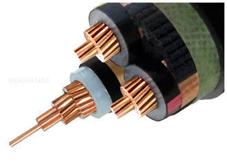 Revista cabos distribuidores de corrente 6/10 (12) de isolados XLPE do milivolt do cabo do núcleo do quilovolt 3 selecionou cabo bonde Unarmored