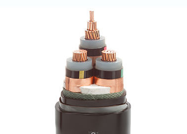 os cabos distribuidores de corrente médios da tensão de um núcleo de 6/10 de quilovolt 3 revestem cabo da isolação do condutor XLPE (blindado)