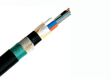 Cabo blindado dobro da fibra do único modo do revestimento, cabo da rede da fibra ótica GYTY53